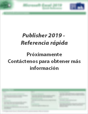 Publisher 2019 - Referencia rápida