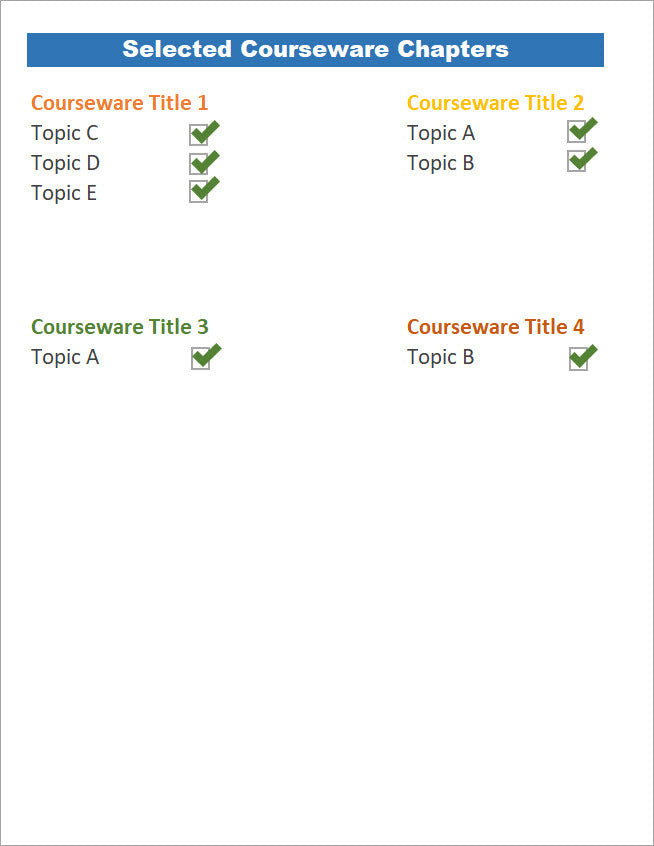 Courseware Custom Assembly - new – Digital Content Factory Ltd.