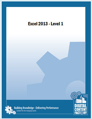 Excel 2013 - Level 1 course