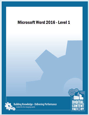 Word 2016 - Level 1 Course