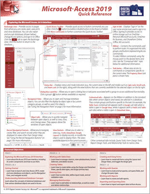 Access 2019 - Quick Reference – Digital Content Factory Ltd.
