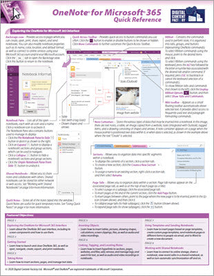 Onenote 365 Quick Guide.pdf OneNote for Microsoft 365 - Quick Reference – Digital Content Factory Ltd.