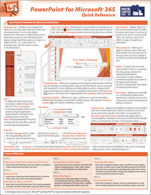 PowerPoint for Microsoft 365 - Quick Reference – Digital Content ...