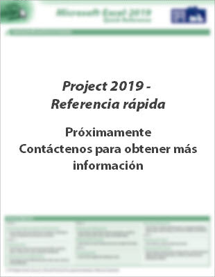 Project 2019 - Referencia rápida