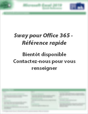 Sway pour Office 365 - Référence rapide