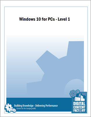 Windows 10 for PCs - Level 1