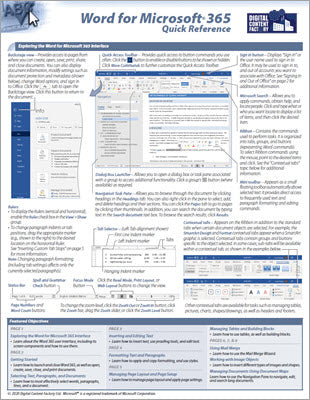 Word for Microsoft 365 - Quick Reference – Digital Content Factory Ltd.