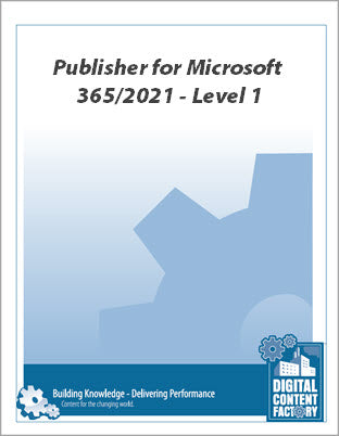 Publisher for Microsoft 365/2021 – Level 1