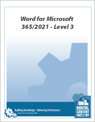 Word for Microsoft 365/2021 – Level 3